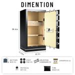 Large Fireproof Wifi Smart Safe with Drawer