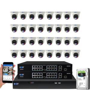32-Channel 4K Security Camera System with Night Vision