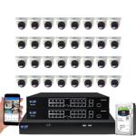 32-Channel 4K Security Camera System with Night Vision