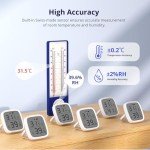 2 Pack Zigbee Smart Temperature and Humidity Sensors