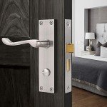 Brushed Nickel Mortice Door Lock and Handle