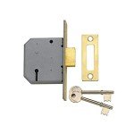 Yale 3 Lever Mortice Dead Lock - Polished Chrome