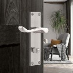 Brushed Nickel Mortice Door Lock and Handle