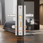 Brushed Nickel Mortice Door Lock and Handle