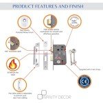 Polished Nickel 3 Lever Mortice Lock Set