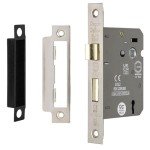 Sash Mortice Door Lock with Keys - Satin Nickel