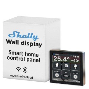 Shelly Black Smart Home Control Panel with Display