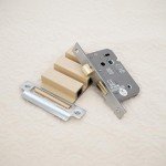 Polished Chrome Bathroom Mortice Lock - 65mm