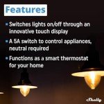 Shelly Black Smart Home Control Panel with Display