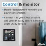 Shelly Black Smart Home Control Panel with Display