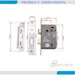 Polished Chrome 3 Lever Mortice Door Lock