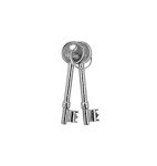 Sash Mortice Door Lock with Keys - Satin Nickel