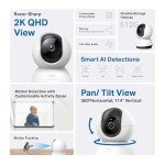 Tapo 2K QHD Indoor WiFi Security Camera