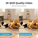 AOSU 2K Indoor Security Camera with Smart Tracking
