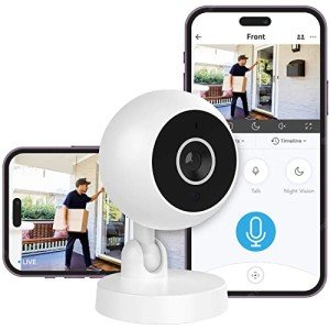 Indoor Smart Security Camera with Night Vision