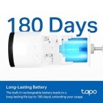 Tapo 2K Rechargeable Outdoor Security Camera