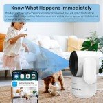 360° Indoor Security Camera with Night Vision and Audio