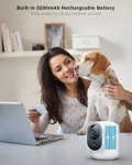 2K Indoor Wireless Security Camera with AI Recognition