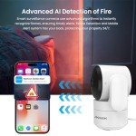 360° Indoor Security Camera with Night Vision and Audio