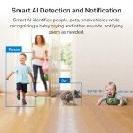 Tapo 4MP Indoor WiFi Security Camera with 360° View