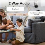 360° Indoor Security Camera with Night Vision and Audio