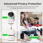 360° Indoor Security Camera with Night Vision and Audio