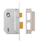 Yale 3 Lever Mortice Sash Lock - Polished Chrome