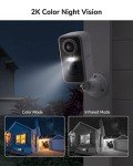 Wireless 2K Outdoor Security Camera with Siren