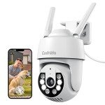 Codnida 2K Outdoor PTZ WiFi Security Camera