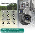 GUOANVISION 6MP Outdoor Security Camera with Night Vision