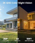 Solar-Powered 2K Wireless Security Camera System