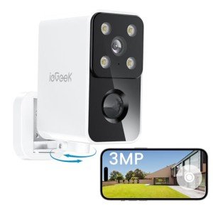 Wireless 2K Outdoor Security Camera with Motion Detection
