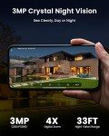 Wireless 2K Outdoor Security Camera with Motion Detection