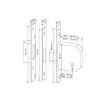 Yale 5 Lever High Security Mortice Deadlock