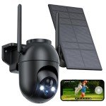 Wireless Solar Security Camera with 360° PTZ