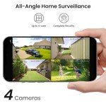 AOSU 2K Wireless Solar Security Camera System