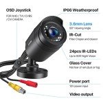 ZOSI 1080p Outdoor/Indoor Security Camera with Night Vision