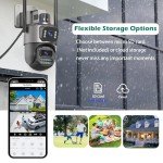 4K Outdoor WiFi Security Camera with AI Tracking