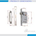 Heavy Duty Chrome Mortice Lock with Keys