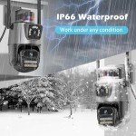 4K Outdoor WiFi Security Camera with AI Tracking