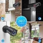 ZOSI 1080p Outdoor/Indoor Security Camera with Night Vision
