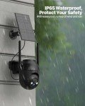 Wireless Solar Security Camera with 360° PTZ