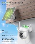 360° Solar Outdoor Security Camera with Motion Detection
