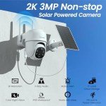 Cinnado Wireless 2K Solar Outdoor Security Camera