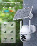 360° Solar Outdoor Security Camera with Motion Detection
