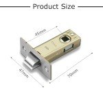 2 Pack 45mm Stainless Steel Door Slide Locks