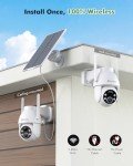 360° Solar Outdoor Security Camera with Motion Detection