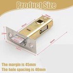 2-Pack 45mm Stainless Steel Door Latch Lock