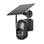 Tefrio 2K Solar WiFi Security Camera with Night Vision