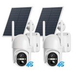2 Pack 4G LTE Solar Security Cameras